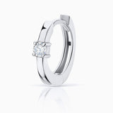 Brinco Crax Diamond Piercing em Ouro Branco 18K
