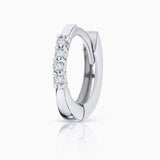 Sweet Diamonds Hoop Earring in 18k White Gold
