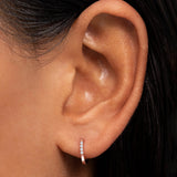 Pendiente Piercing Sweet Diamonds en Oro Rosa de 18 Kt