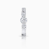 Pendiente Piercing Memphis de Diamantes en Oro Blanco de 18 Kt