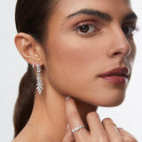 Pendiente Piercing Memphis de Diamantes en Oro Blanco de 18 Kt