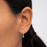 Charm para Pendiente de Aro Estrella Moon Diamonds en Oro Amarillo de 18 Kt