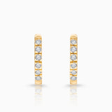 Pendientes Petite Diamonds Aro MINI en Oro Amarillo de 18 Kt