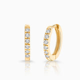 Pendientes Petite Diamonds Aro MINI en Oro Amarillo de 18 Kt