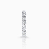 Pendiente Piercing Petite Diamonds Aro MINI en Oro Blanco de 18 K