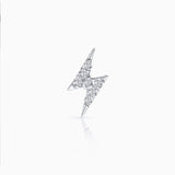 Brinco de piercing Flash Diamonds em ouro branco 18 K