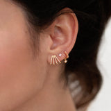 April Diamond Earrings in 18k Yellow Gold