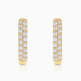 Pendientes Slice de Diamantes en Oro Amarillo de 18 Kt