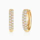 Pendientes Slice de Diamantes en Oro Amarillo de 18 Kt