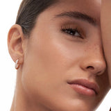 Pendientes Slice de Diamantes en Oro Rosa de 18 Kt