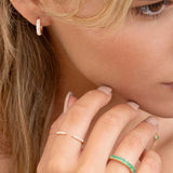 Pendientes Slice de Diamantes en Oro Rosa de 18 Kt