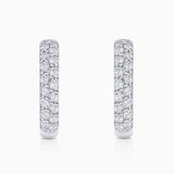 Pendientes Slice de Diamantes en Oro Blanco de 18 Kt
