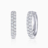 Pendientes Slice de Diamantes en Oro Blanco de 18 Kt