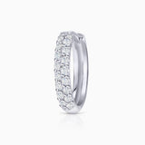 Pendiente Piercing Slice de Diamantes en Oro Blanco de 18 Kt