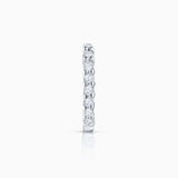 Brinco de piercing Bold Diamonds em ouro branco 18 K