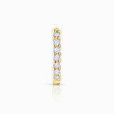 Brinco de piercing Bold Diamonds em ouro amarelo 18K