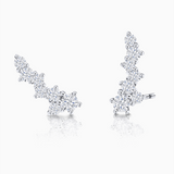 Pendientes Luz de Luna de Diamantes en Oro Blanco de 18 Kt