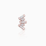 Pendiente Piercing Isabelle de Diamantes en Oro Rosa de 18 Kt