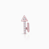 Brinco Lurte Diamond Piercing em ouro rosa 18K