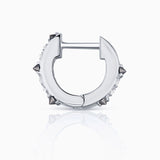 Pendiente Piercing Raxel Diamonds en Oro Blanco de 18 Kt