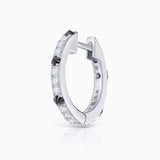 Pendiente Piercing Raxel Diamonds Large en Oro Blanco de 18 Kt