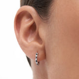 Pendiente Piercing Raxel Large en Oro Blanco de 18 Kt