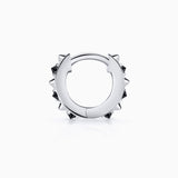 Brinco Piercing Raxel em Ouro Branco 18 Kt