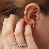 Pendiente Piercing Raxel Diamonds Large en Oro Rosa de 18 Kt