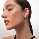Sunrise Diamond Ear Jacket in 18k White Gold