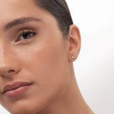 Pendientes Rosa de los Vientos Hadar en Oro Amarillo de 18 Kt