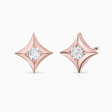 Pendientes Rosa de los Vientos Hadar en Oro Rosa de 18 Kt