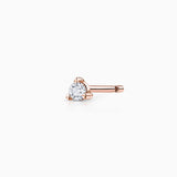 Brinco de piercing de diamante Petit Caprice em ouro rosa 18K