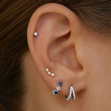 Pendientes Petit Caprice de Diamantes en Oro Blanco de 18 Kt
