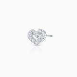 Cheri Diamond Piercing Earring in 18k White Gold