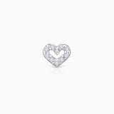 Cheri Diamond Piercing Earring in 18k White Gold
