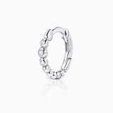 Brinco de piercing Bubble Diamonds em ouro branco 18 K