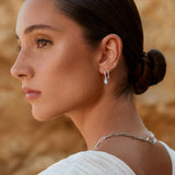 Brinco Swing Diamonds Piercing em ouro branco 18 K