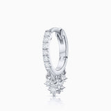 Brinco Swing Diamonds Piercing em ouro branco 18 K