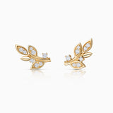 Dafne Diamond Earrings in 18k Yellow Gold
