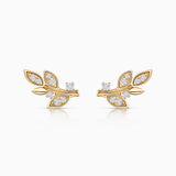 Dafne Diamond Earrings in 18k Yellow Gold
