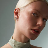 Dafne Diamond Ear Climbers in 18k White Gold