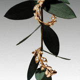 Dafne Diamond Hoop Earrings in 18k Yellow Gold