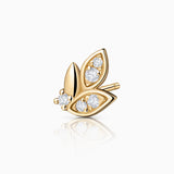 Dafne Diamond Piercing Earring in 18k Yellow Gold