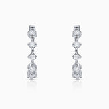 Pendientes de Aro Anwen de Diamantes en Oro Blanco de 18 Kt