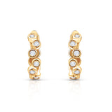 Pendientes de Aro Origine Croisée de Diamantes en Oro Amarillo de 18 Kt