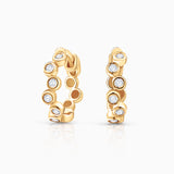 Pendientes de Aro Origine Croisée de Diamantes en Oro Amarillo de 18 Kt