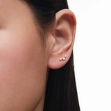 Pendiente Piercing Origine Arquée de Diamantes en Oro Amarillo de 18 Kt