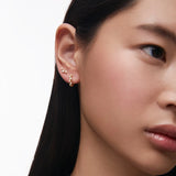Pendiente Piercing Origine Arquée de Diamantes en Oro Amarillo de 18 Kt
