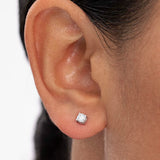 Jolie Diamond Earrings in 18k White Gold