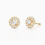Pendientes Ariadne de Diamantes en Oro Amarillo de 18 Kt